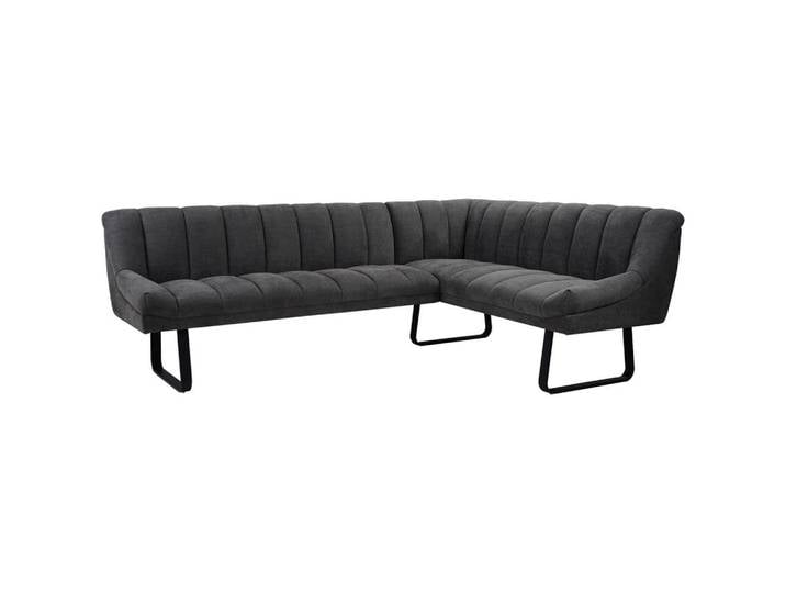 Livetastic Eckbank, Grau, Metall, 6-Sitzer, L-Form, 230x174 cm, mit Rückenlehne, Esszimmer, Bänke, Eckbänke