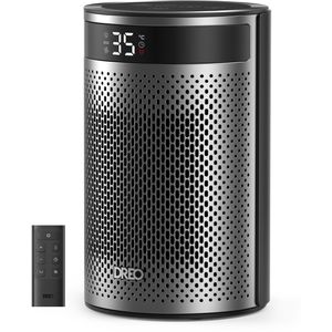 Dreo Heizlüfter HSH030, Atom 416, mit 3 Stufen bis 1500 Watt, Keramik-Elektroheizer mit Fernbedienung & Timer