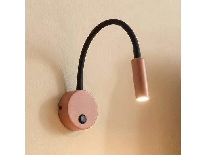 Wandleuchte Lagos TK Lighting, dimmbar, rot, für Schlafzimmer, Metall