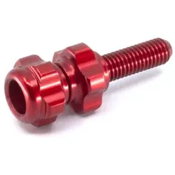 Paul Component Baby Groovy Barrel Adjusters Zugeinsteller, Paar, red