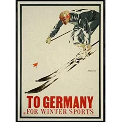 POSTER Wintersport Deutschland A4 Rahmenlos