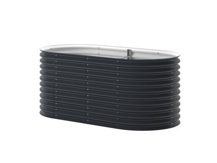 Vicco Komposter Garten, Anthrazit, 200 x 100 cm, Metall, Oval, 200x80x100 cm, Gartenzubehör