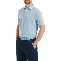 FootJoy Polo Stretch Pique, blaugrau