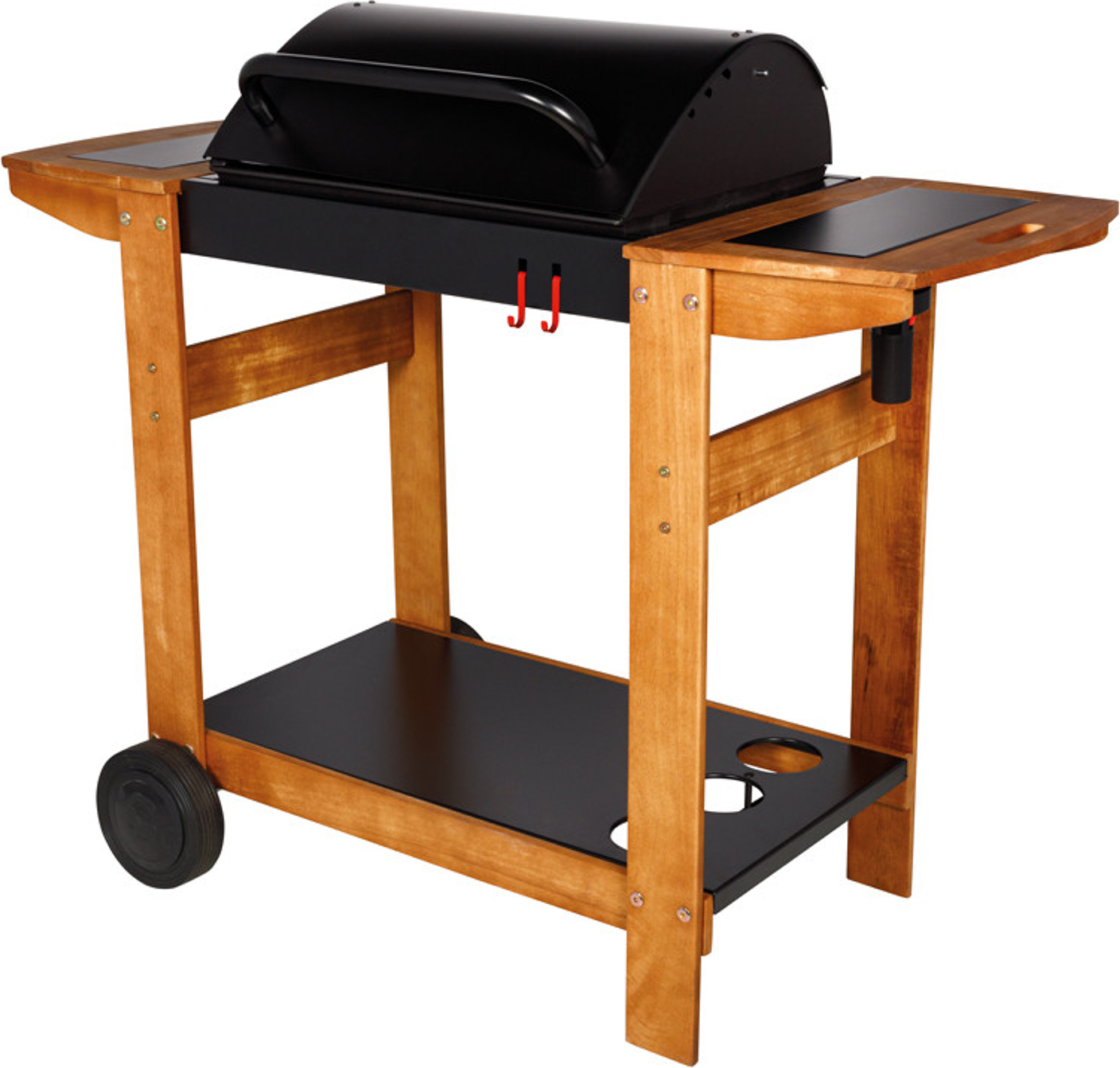Indiana Holzkohlegrill L 121 × B 57 × H 98 cm tragbar einfache Reinigung