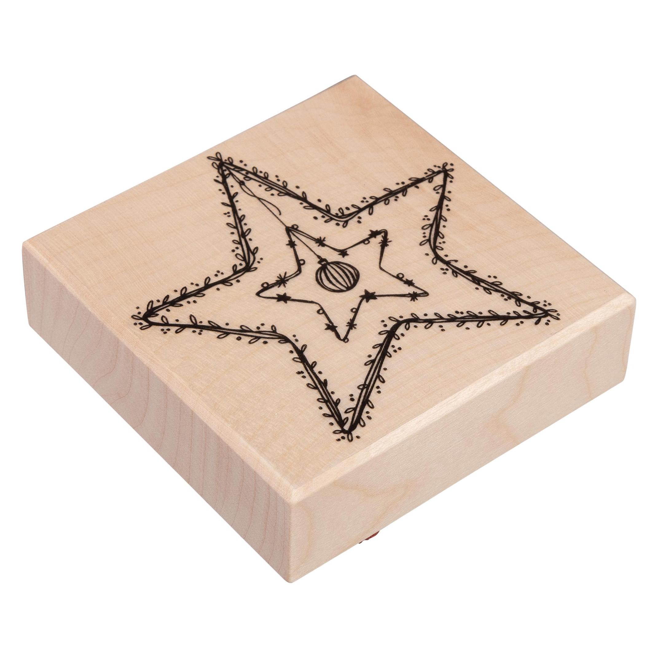 Rayher Motivstempel Stern 7,0 x7,0 cm (29252000)