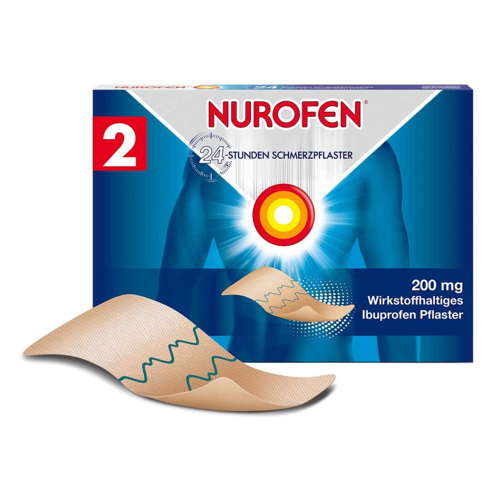 Reckitt Benckiser Deutschland GmbH NUROFEN 24-Stunden Schmerzpflaster 200 mg Ibuprofen 02740735