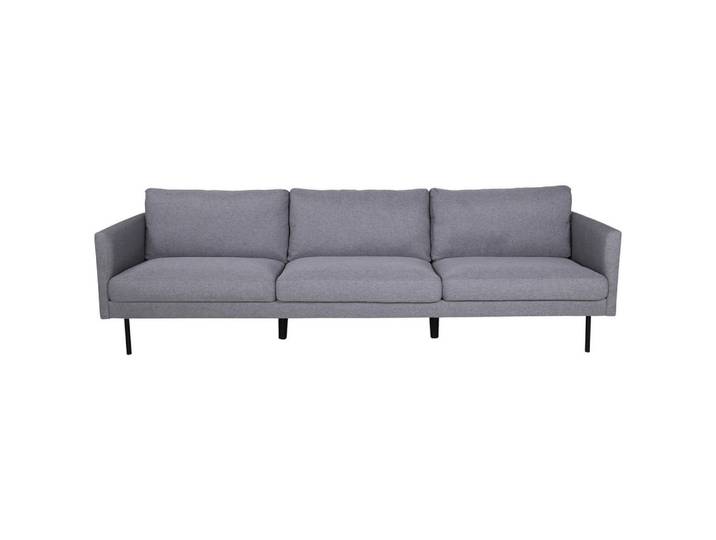 Livetastic 3-Sitzer-Sofa, Grau, Schwarz, 260x78x80 cm, Wohnzimmer, Sofas & Couches, Sofas, 3-Sitzer Sofas
