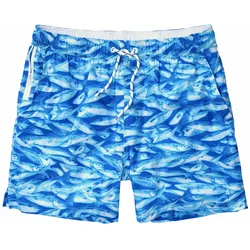 Resort-Badeshorts Fisch - S