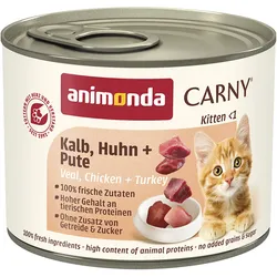 Animonda Carny Kitten Kalb, Huhn & Pute 12x200 g