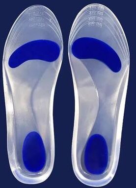 Inspired Finds Orthopedic Silicone Gel Insoles For Men & Women Medical Grade Arch Support For Flat Feet & Plantar Fasciitis Relief blue size S 35 40