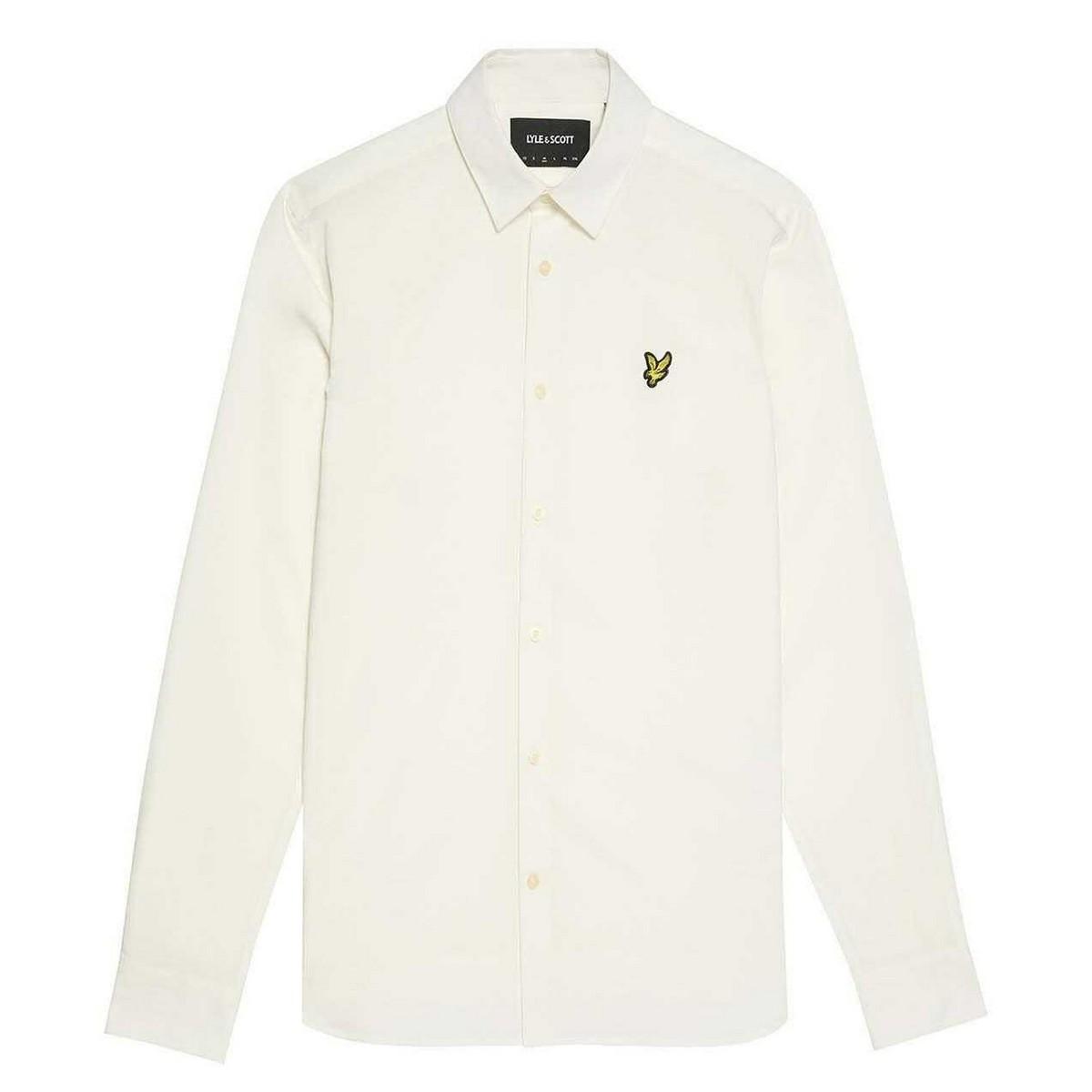 Lyle & Scott - Hemd für Herren, Bambus, Langärmlig (Weiß)