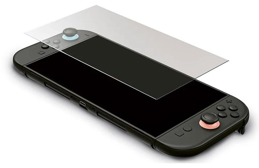 Nacon Glass schermbeschermfolie voor Nintendo Switch, 2 schermen, groen