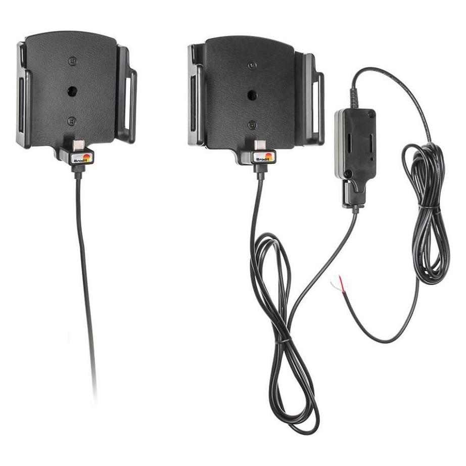 Brodit Universal PDA Halter Molex mit USB Typ C (B: 75-89 mm T: 12-16 mm) (527845)
