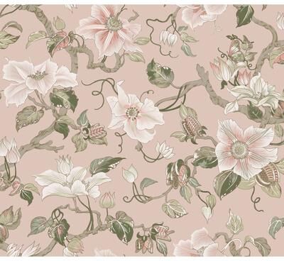 Ronald Redding Marguerite Vine Blush Wallpaper