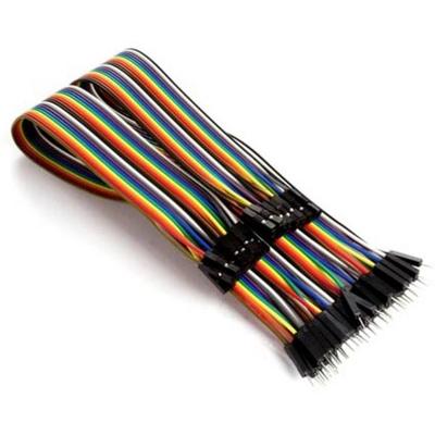 Whadda WPA428 Jumper-Kabel [40x Drahtbrücken-Stecker - 40x Drahtbrücken-Buchse] 15.00 cm Bunt