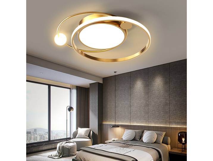 Moderne Led salon plafonniers chambre cuisine salle à manger décoration lampe Lustres nordique intérieur maison Lustres or