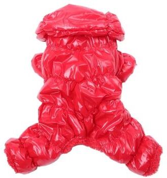 Happy Pet Pantry Warm Fleece Dog Overalls: Windproof Hooded Parka For Small Breeds L 1