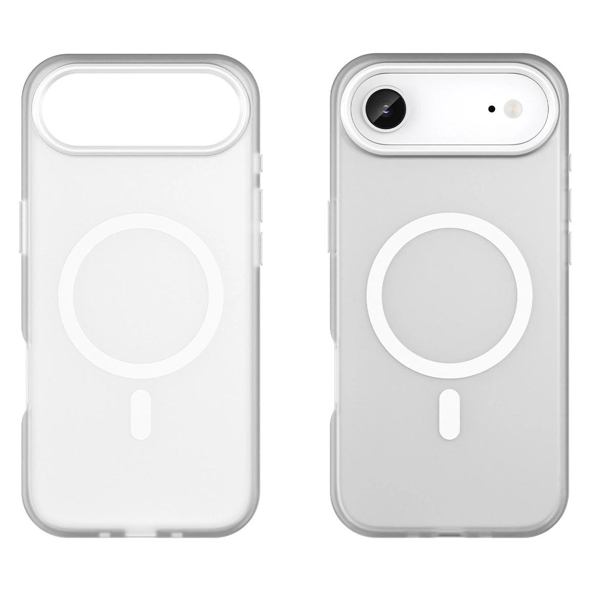 Hurtel Magnetische Schleifhülle für iPhone 17 Air, kompatibel mit MagSafe, mattweiss (Apple iPhone 17) (Magnetic Abrasive series Matt Wh)