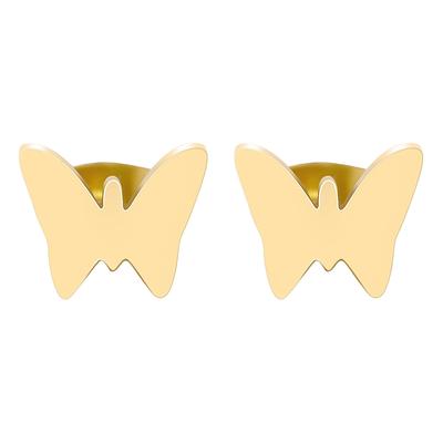 Paar Ohrstecker ADELIA´S "Ohrringe – Ohrstecker aus Edelstahl", Damen, Gr. Damen, Edelstahl, gold, Ohrringe, Ein Geschenk, das Freude macht