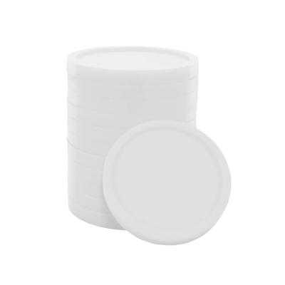 CombiCraft blanko Einkaufswagenchips 1€ Format aus starkem Kunststoff in Weiß - 1.000 Stück