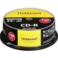 Intenso 1801124 CD-R 80 Rohling 700 MB 25 St. Spindel Bedruckbar