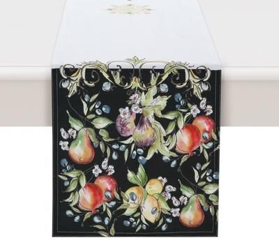 Laural Home Tuscan Fruit Sketch Table Runner