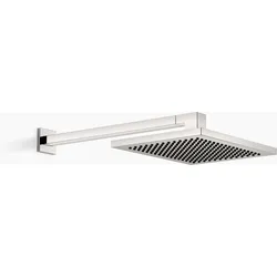 Dornbracht Regenbrause mit Wandanbindung, Ausladung 450mm, flowReduce, Durchfluss 12 l/min, 28764980-08, Farbe: Platin