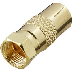 Renkforce RF-4196982 F-Koax-Adapter vergoldet Anschlüsse: F-Stecker, Koax-Buchse IEC 1 St.