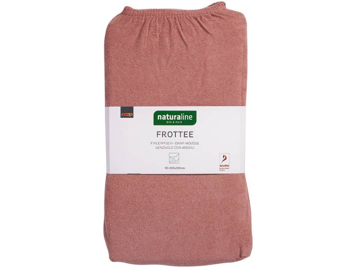 Naturaline Textil Bio Fixl. Frotte 90x200 altrosa