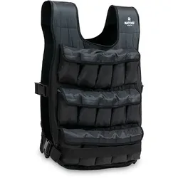 Matchu Sports Gewichtweste 20 kg - Schwarz - 24,5 cm - 16,8 cm - 20kg - Sehr stabiler Kunststoff