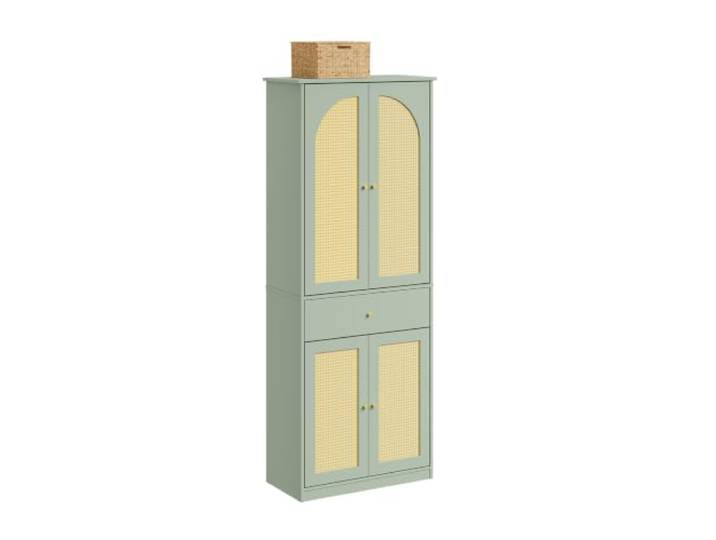 SoBuy Rattan-Aufbewahrungsschrank für Flur (Kleiderschrank)