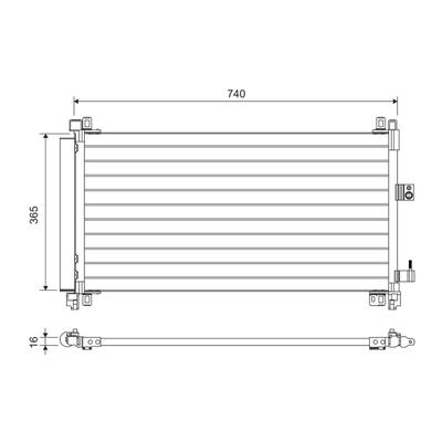 VALEO Kondensator, Klimaanlage 822703 für Peugeot (DF-PSA) Citroën