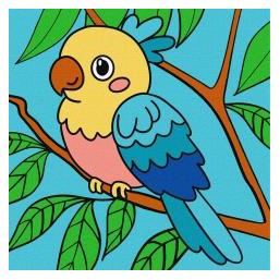 Ideyka Malen nach Zahlen - Bright Parrot Kids (66128894)