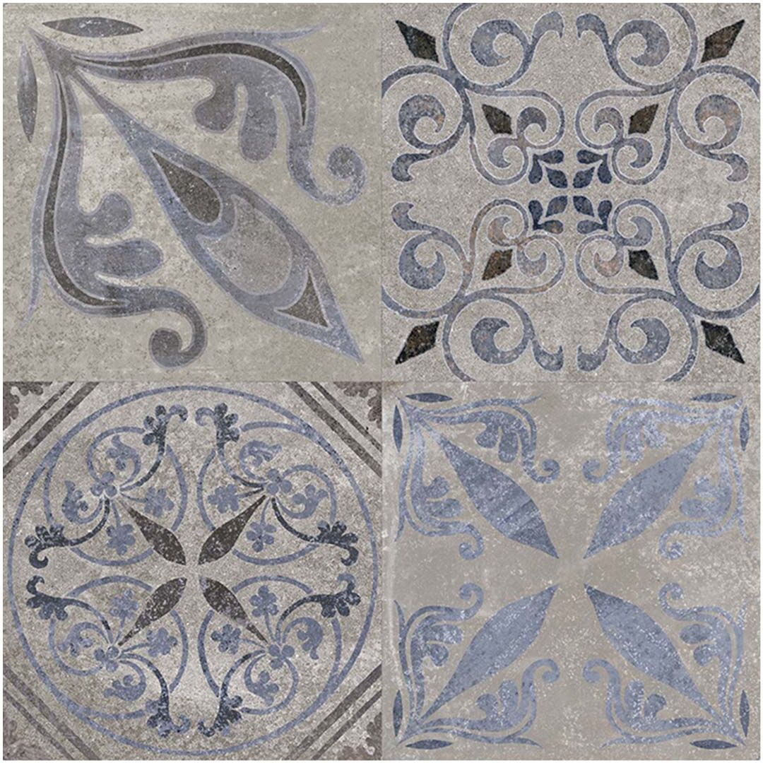Porcelanosa Azulejo de suelo rectificado Antique . Plata