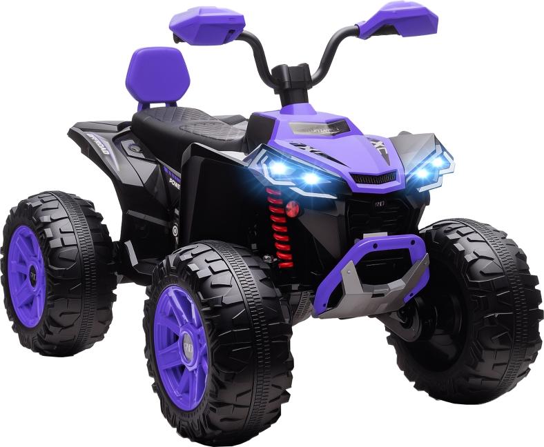 Fortuna Lai Kinder-Elektro-Quad, 24V Elektro-Fahrzeug mit 4 Rädern, Scheinwerfer, USB-Anschluss, MP3-Funktion, 6,5 km/h, 3-8 Jahre