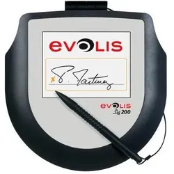 Evolis Sig200, 12,7cm (5") Signature-Pad, 12,7cm (5"), Auflösung: 640x480 Pixel, Touchscreen, colour, Ansch (5", 4096 lpi), Grafiktablett, Schwarz