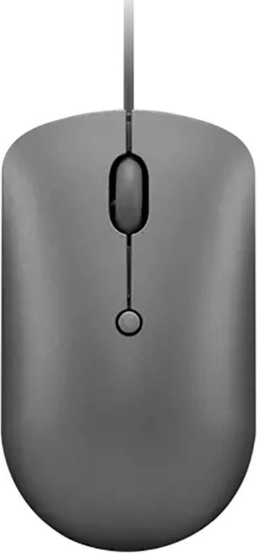 Lenovo 540 muis - USB-C - Optisch - Grijs - Bekabeld - 2400 dpi - Symmetrisch ontwerp