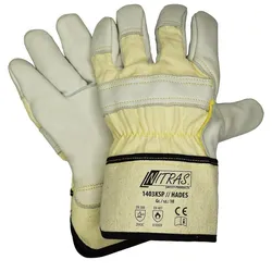 AS Arbeitsschutz Arbeitshandschuhe | 12 Paar Lederhandschuhe Nitras HADES | Gr.11