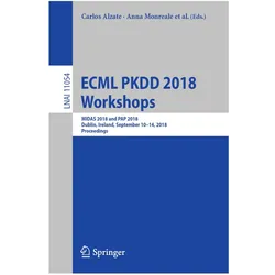 ECML PKDD 2018 Workshops, Fachbücher