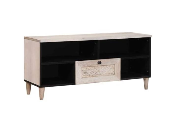 Heofavd TV-Schrank 100x33x46 cm Massivholz Mango Lowboard