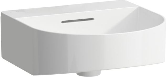 LAUFEN Sonar Aufsatzhandwaschbecken H8163414001091 41x42cm, Unterseite geschliffen, wandmontiert, mit Überlauf, ohne Hahnloch, LCC