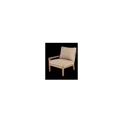 Alexander Rose TIVOLI Lounge linkes Endelement mit Kissen charcoal o. sand