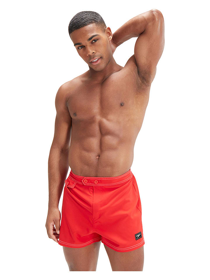 Speedo Badeshorts in Rot - XXL