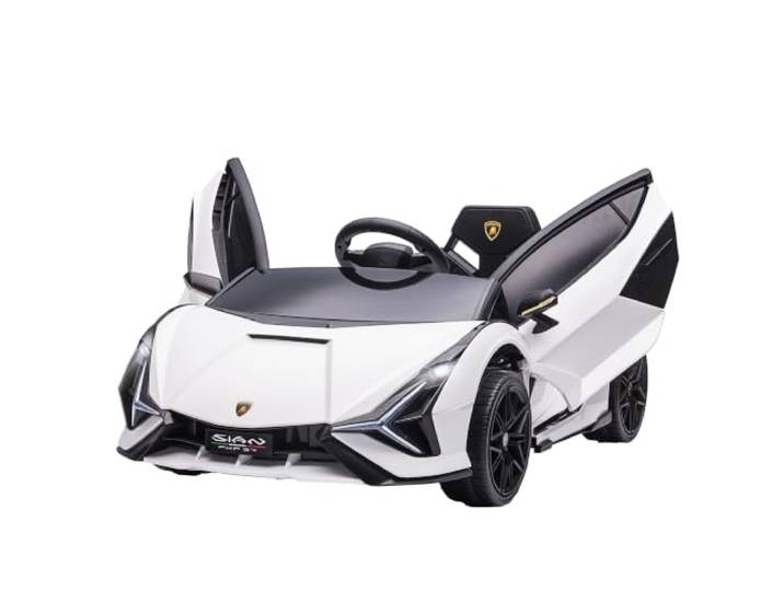 HOMCOM Kinderfahrzeug 12V 2 Fahrmodi 37-60 Monate Weiß 108 x 62 x 40 cm