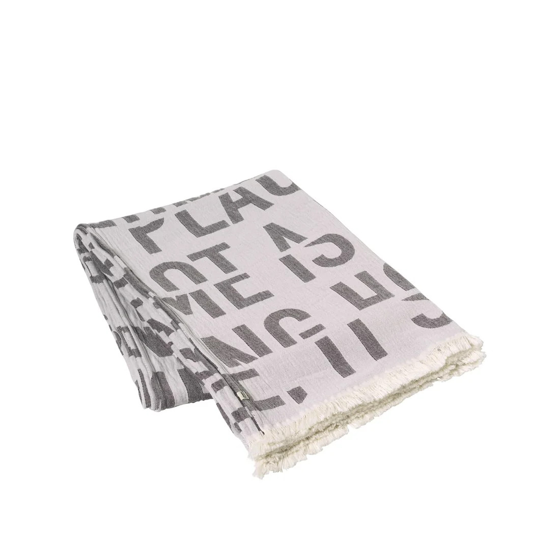 Broste Copenhagen Quote plaid lichtpaars