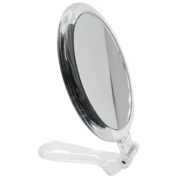 GUILIA Klappspiegel rund, 10fach Vergrößerung Ø ca. 10,5cm, transparent