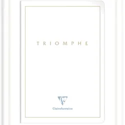 Clairefontaine 5x Triomphe GOLD, Heft A4 mit Fadenbindung, 48 Blatt blanko, Papier weiß 90g - Weiß 36170C