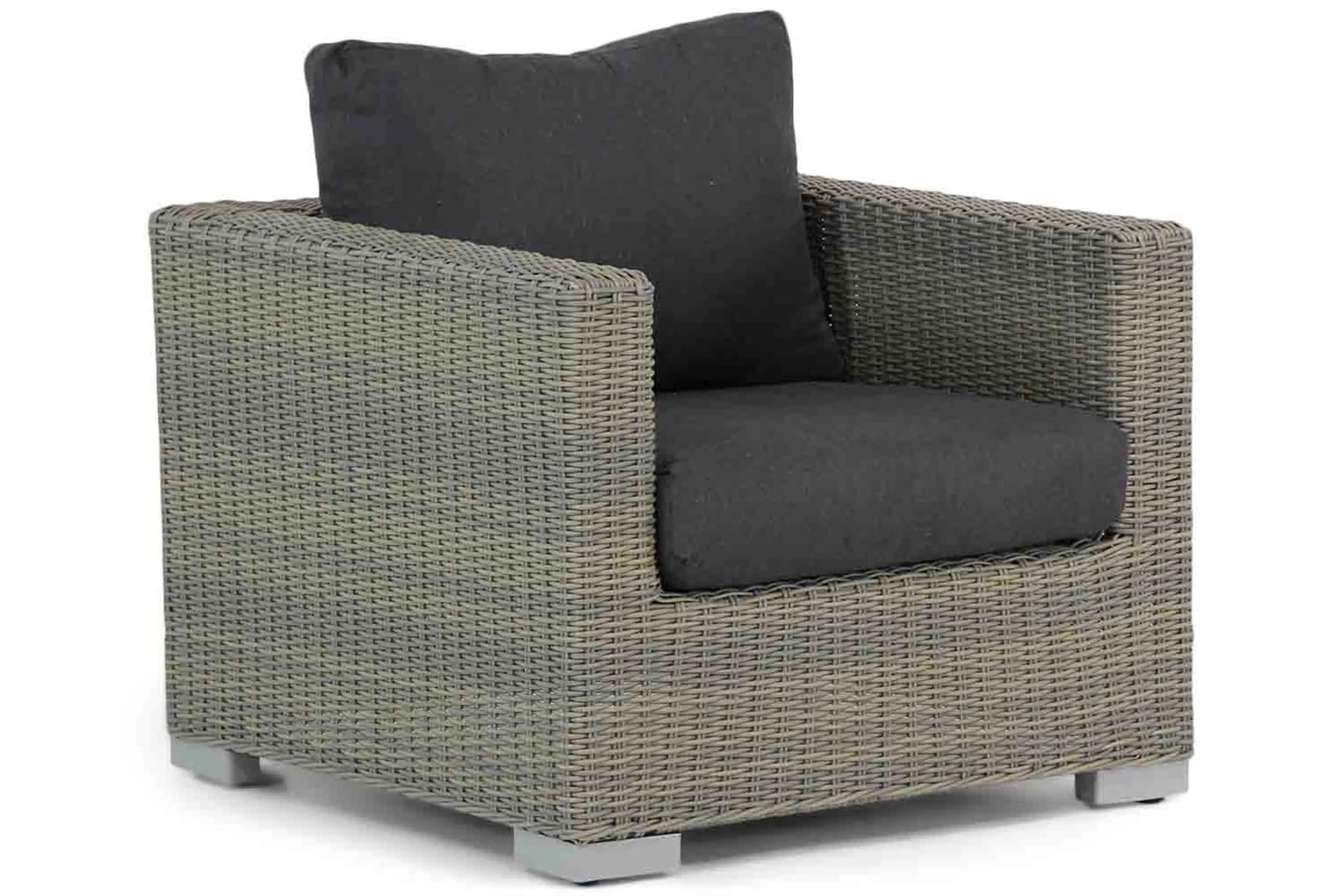 Garden Collections Cuba lounge tuinstoel - Grijs - Rattan