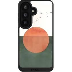 Nivocase Handyhülle für Samsung Galaxy S26 Hülle NIVOpure Case Schwarz Sonnenschein Sonnenuntergang Vogel (Samsung Galaxy S26), Smartphone Hülle, Schwarz