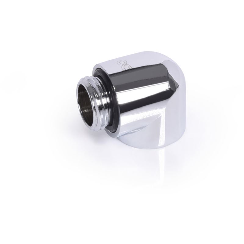 Alphacool Eiszapfen L-Verbinder G1/4 AG auf G1/4 IG - chrom